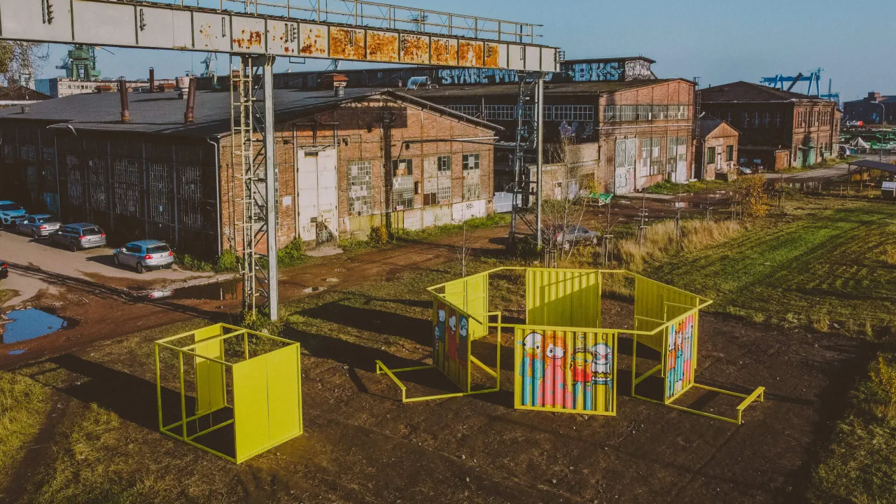 Gdańsk Stocznia Cesarska murale