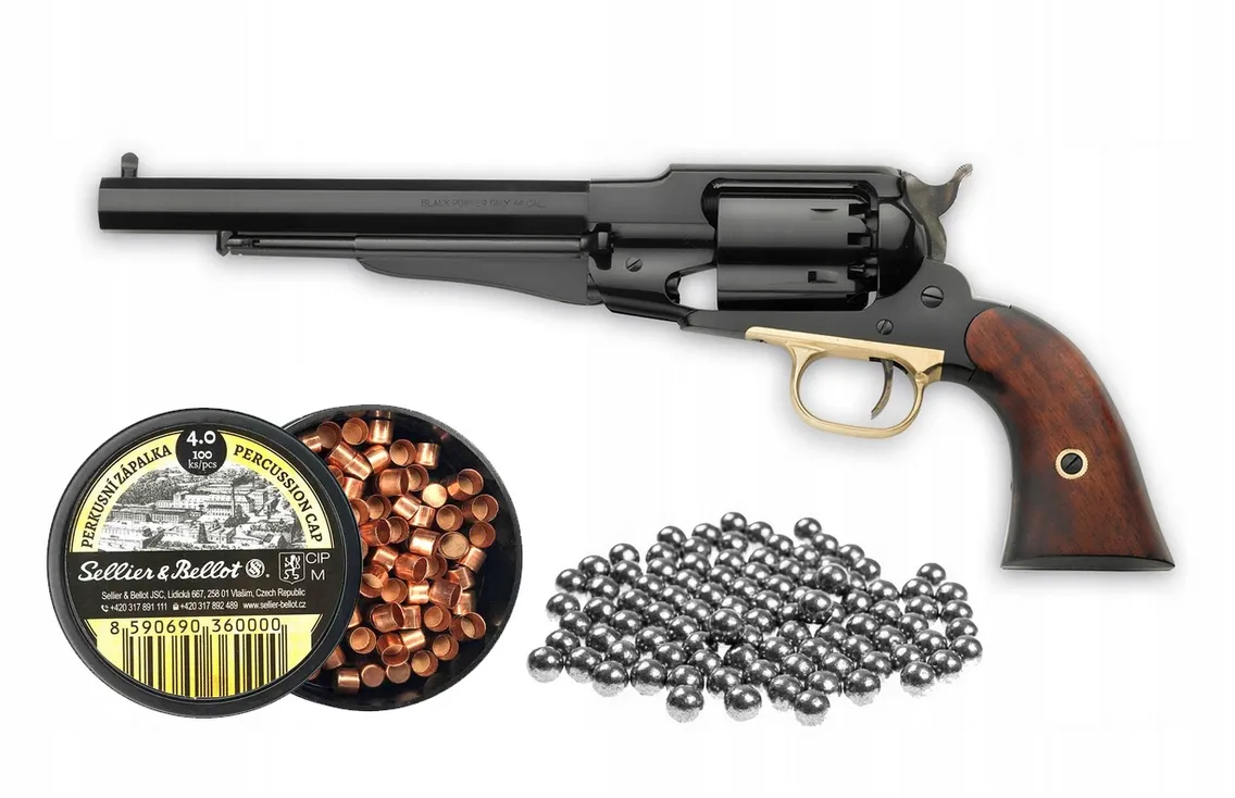 rewolwer czarnoprochowy replika