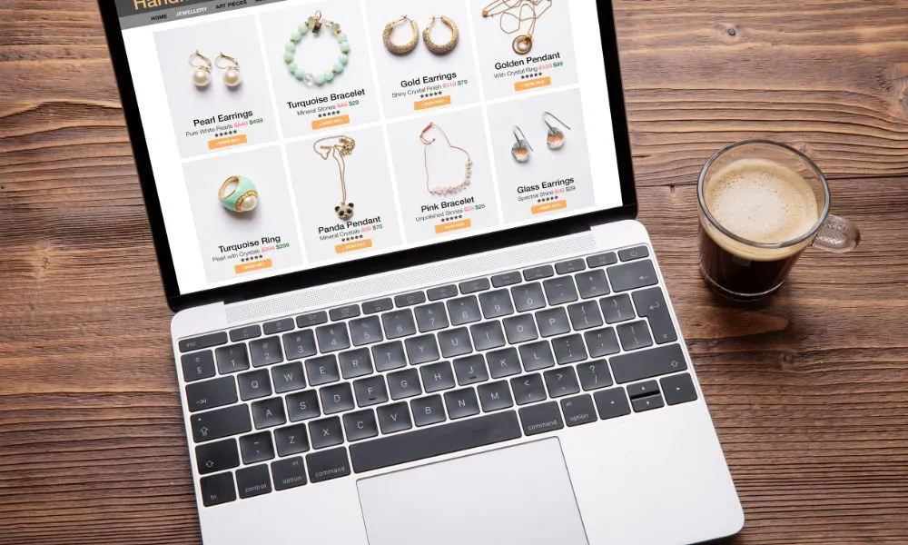 sklep internetowy biżuteria laptop