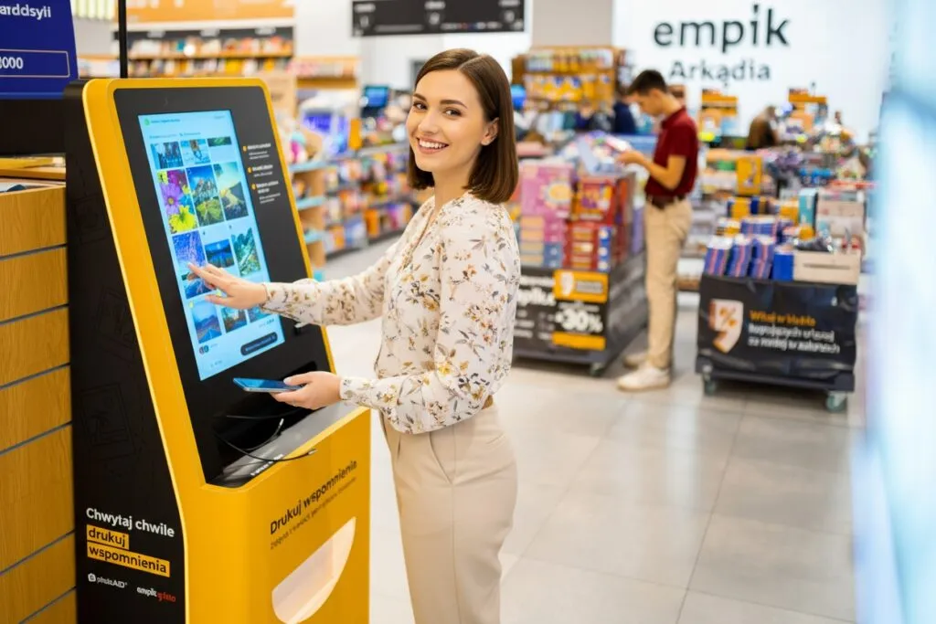 Empik Foto kiosk do wywoływania zdjęć w sklepie