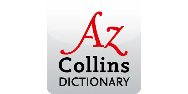 słownik Collins książka obok smartfona z aplikacją słownika