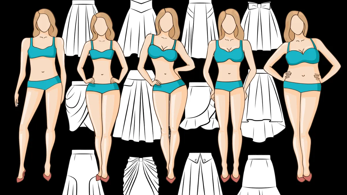 Jak dobrać spódnicę do sylwetki grafika