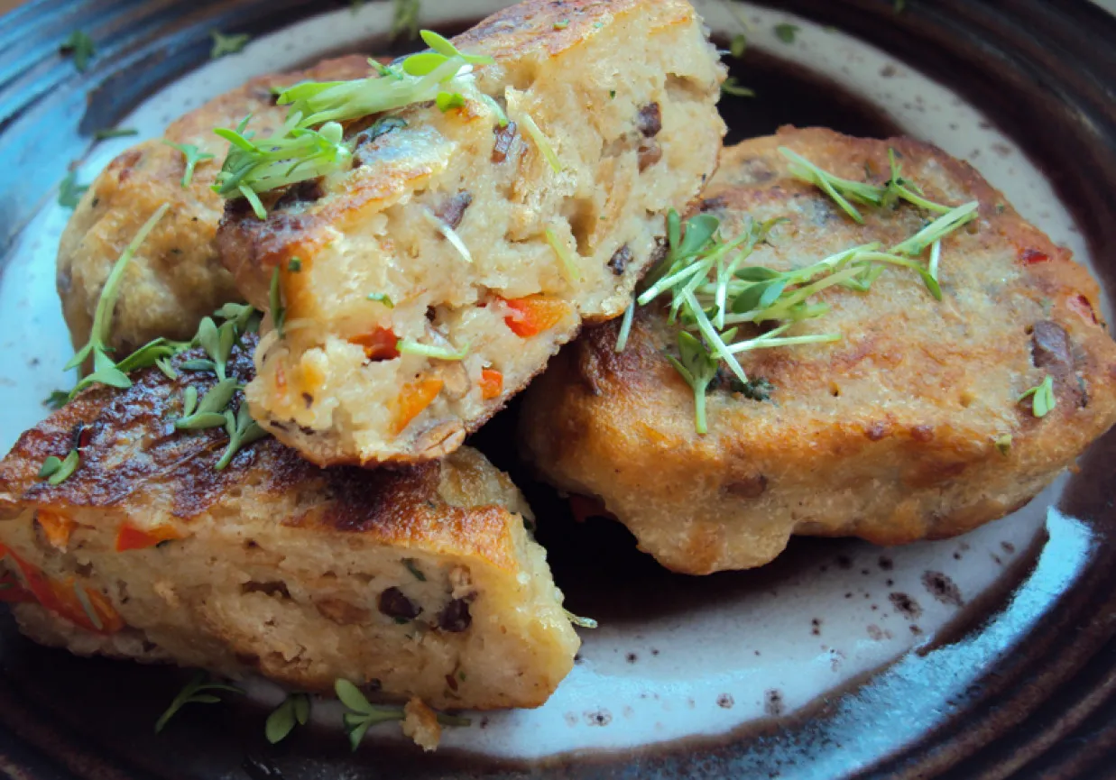 Wegetariańskie kotlety chlebowe