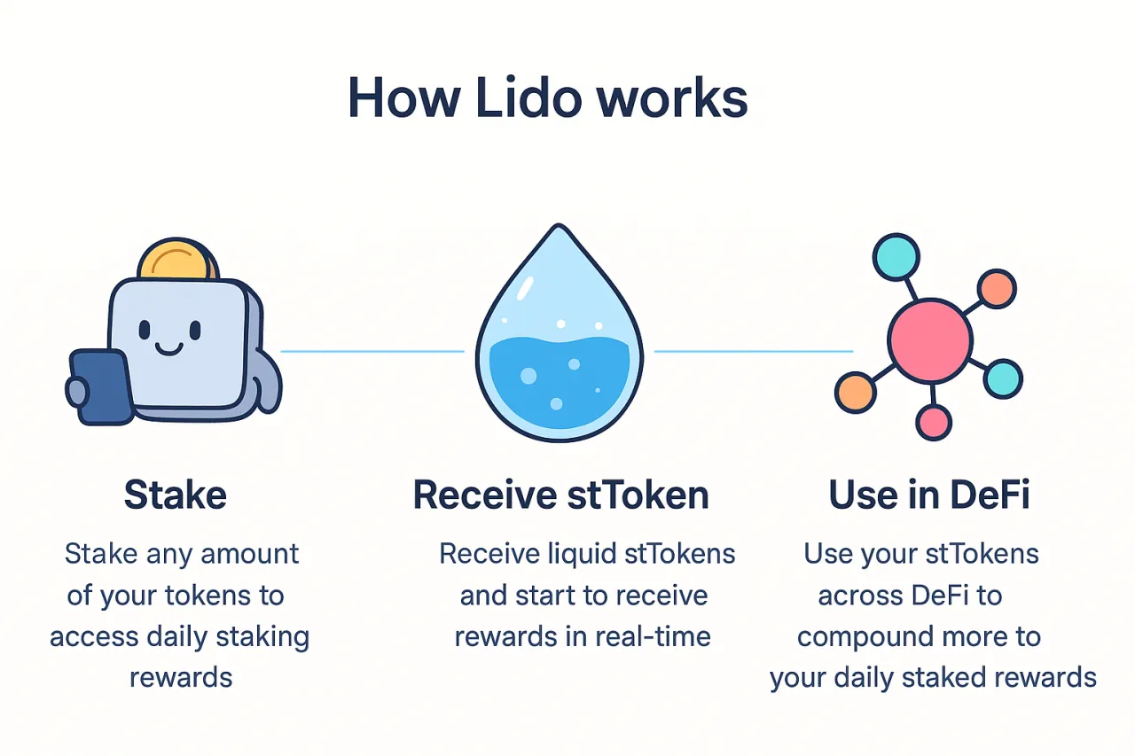 Jak działa Lido: stakuj tokeny, odbieraj stTokens i używaj ich w DeFi. Idealne dla każdego, kto szuka jak pool do ethereum.