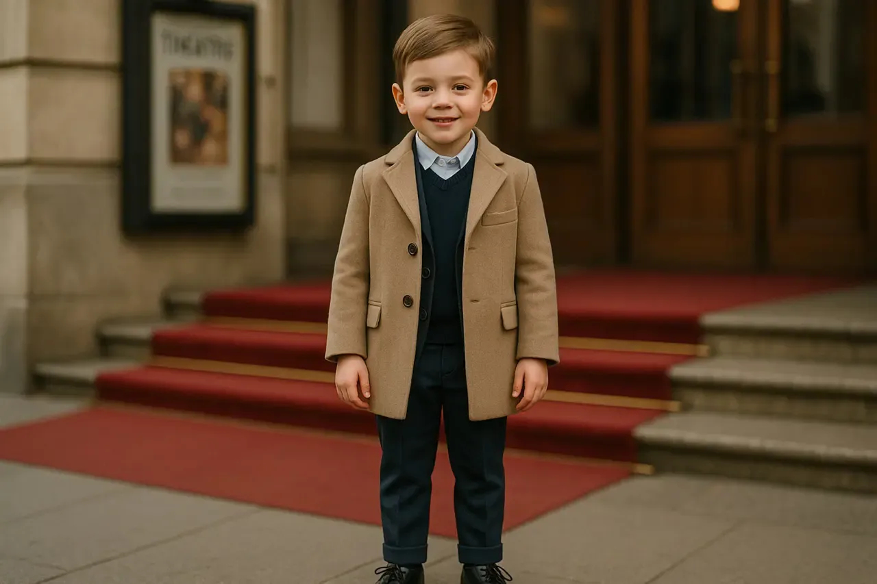Elegancki str&oacute;j chłopca do teatru