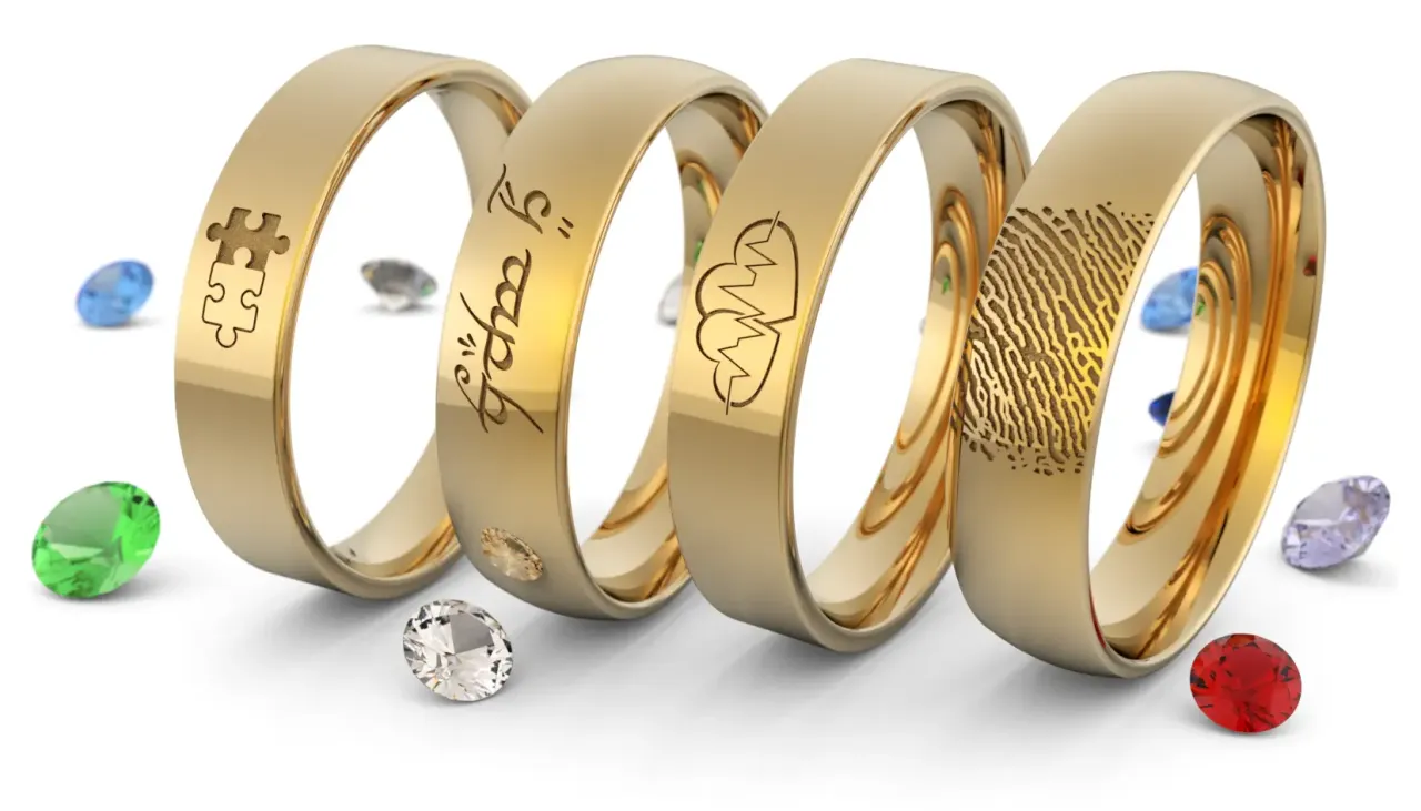 grawerowanie obrączek brylanty w obrączkach