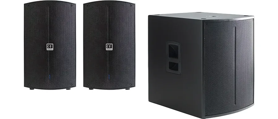 różne typy kolumn aktywnych DJ