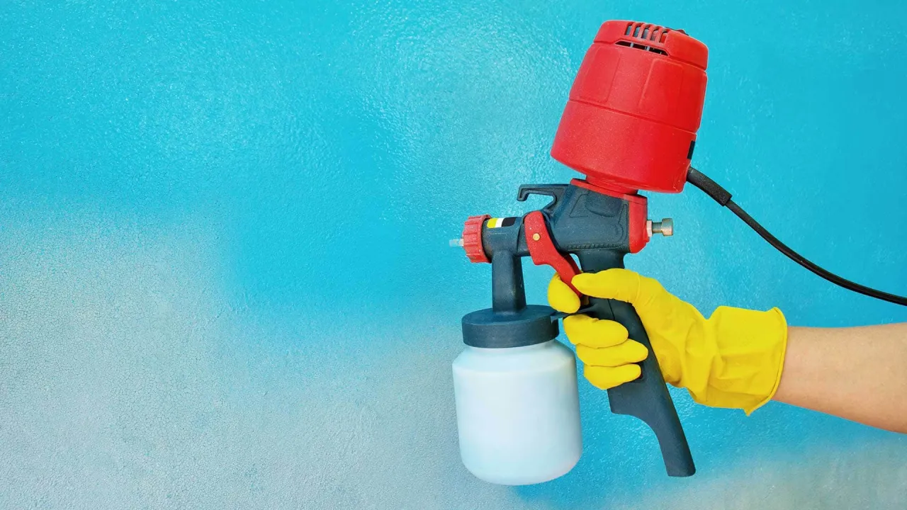 wz&oacute;r natrysku pistoletem malarskim