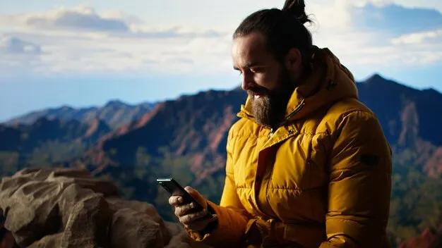 Osoby pracujące w trudnych warunkach ze smartfonem