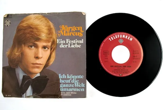 J&uuml;rgen Marcus Ein Festival der Liebe Single Cover 1973