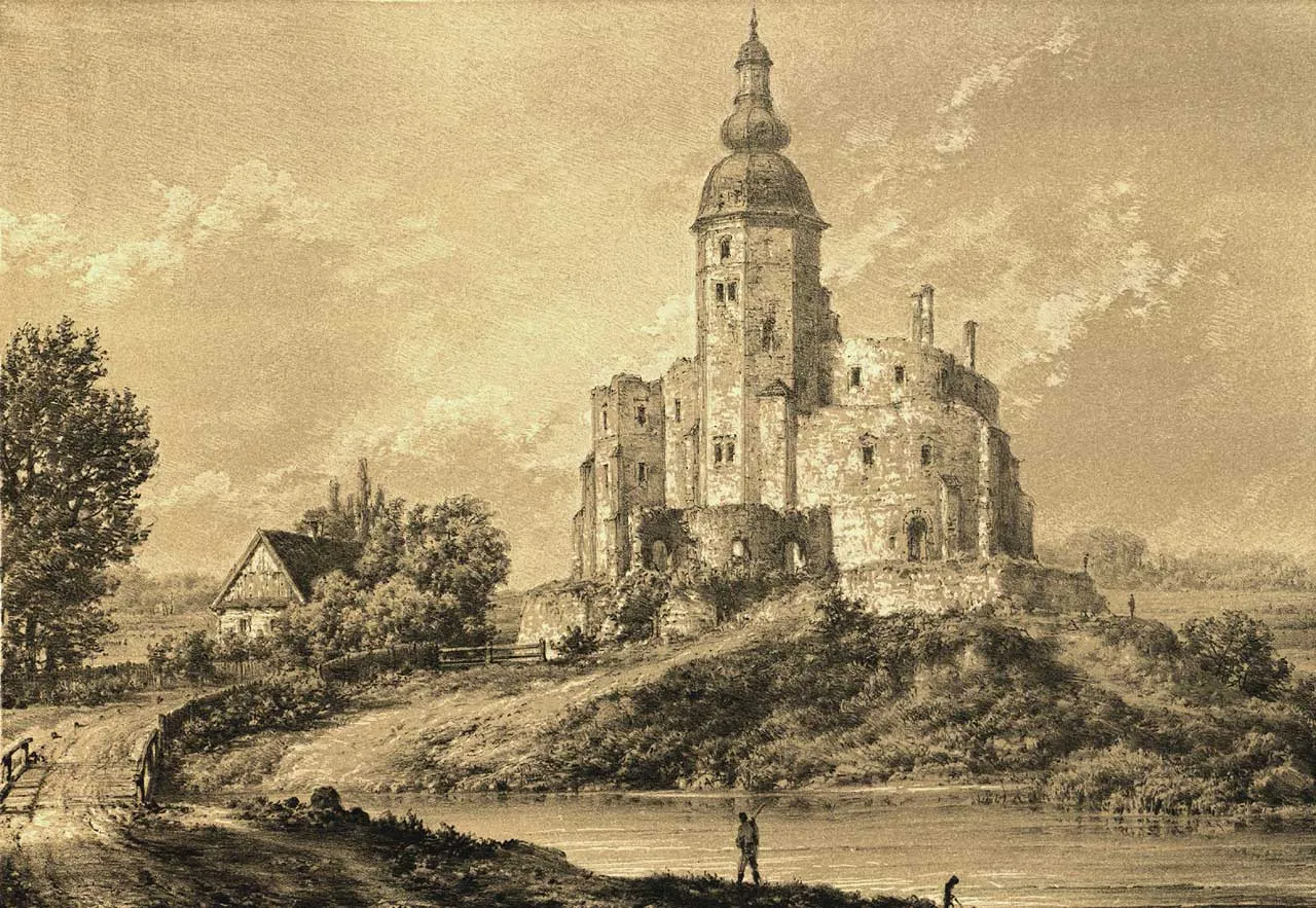 Zamek w Siewierzu historia ilustracja