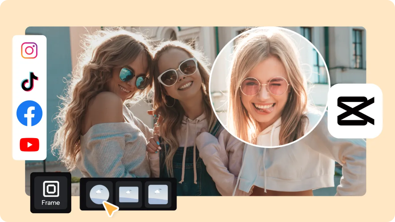 okrągłe zdjęcia na telefonie