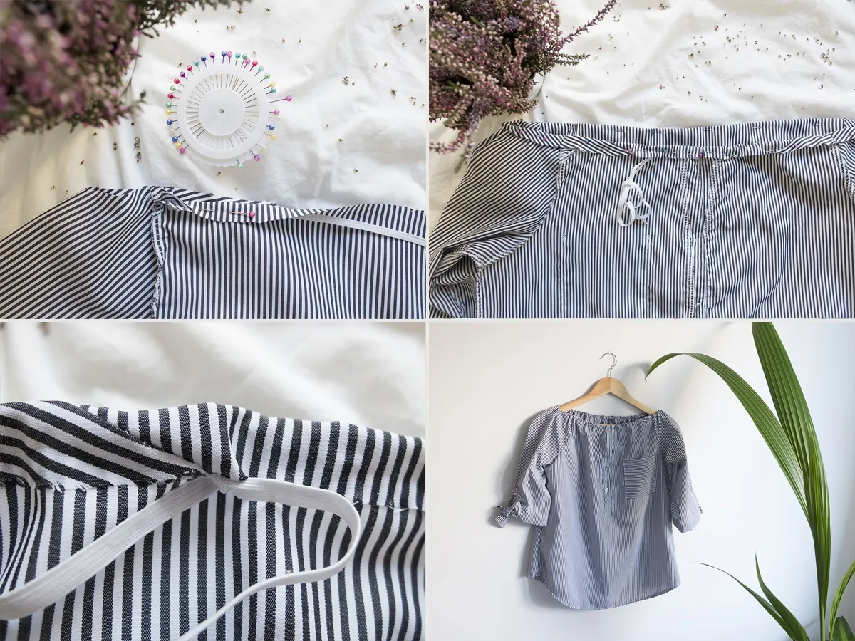 Przeróbki bluzki bez szycia pomysły