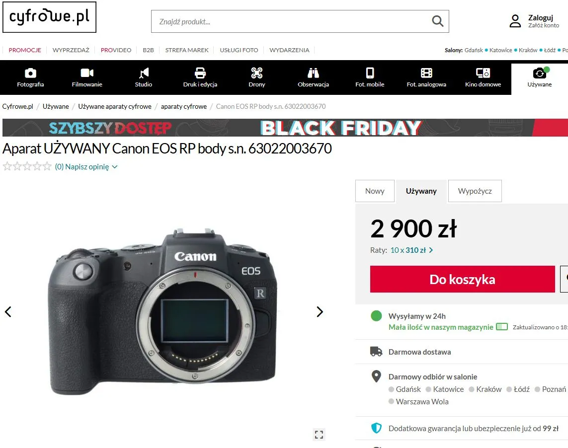 jak sprawdzić używany aparat fotograficzny