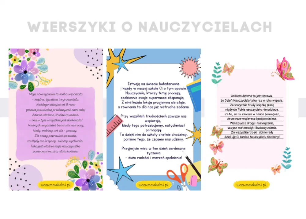 cytaty o nauczycielach, wierszyki dla wychowawcy
