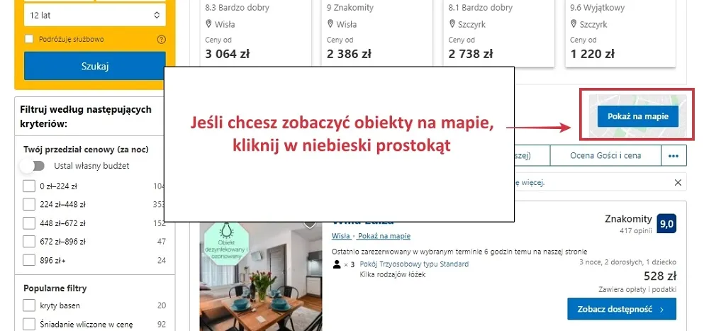 checklist rezerwacja noclegu