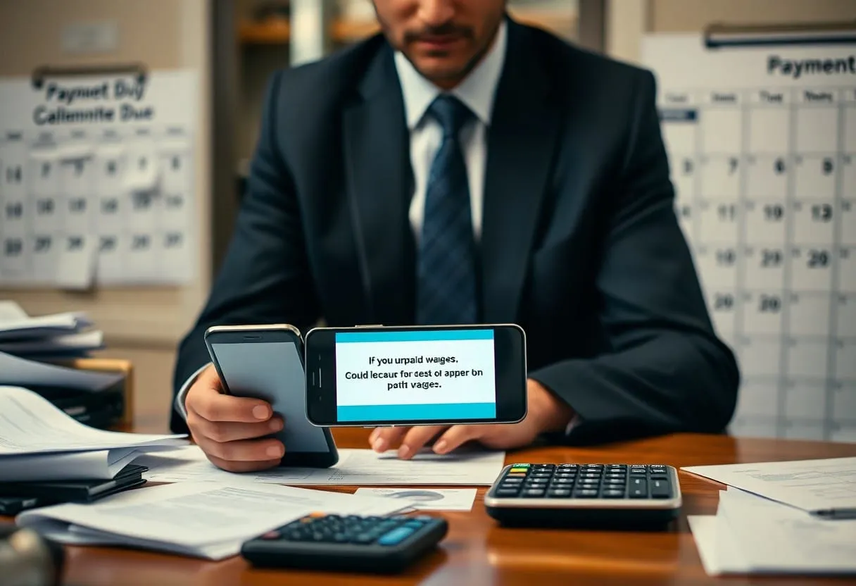 Pracownik rozmawia z pracodawcą o zaległym wynagrodzeniu