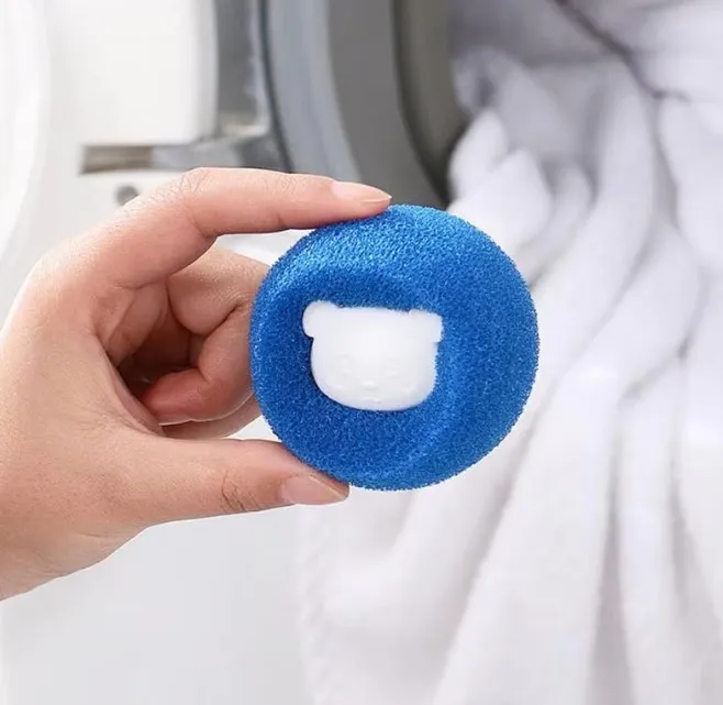 Kulki do prania antykłaczki, łapacz sierści do pralki, płyn antyelektrostatyczny do prania