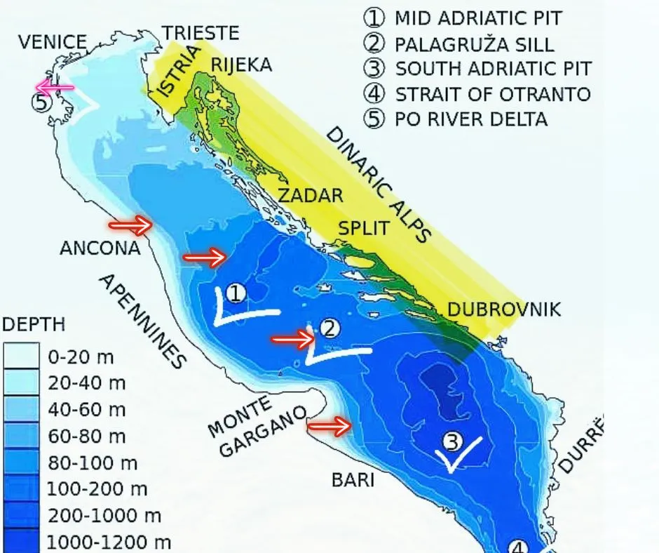 Mapa Chorwacji Morze Adriatyckie