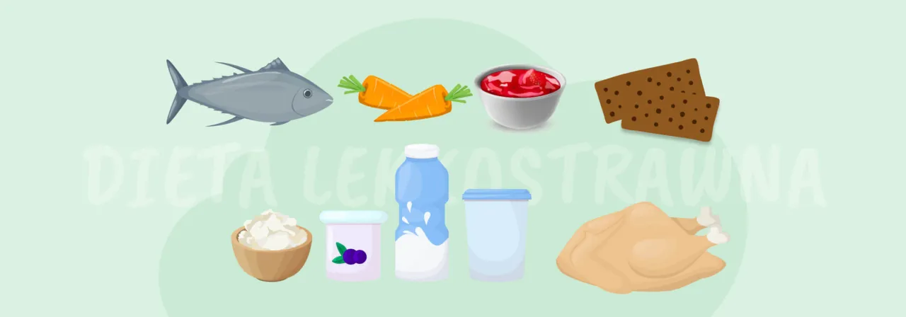 Dieta lekkostrawna produkty dozwolone i zakazane