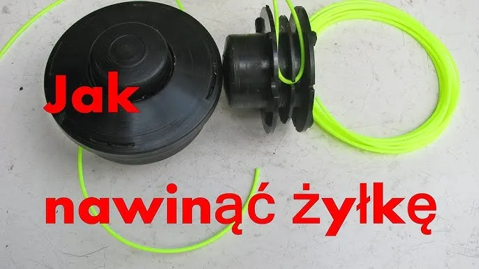 wymiana żyłki w kosie schemat krok po kroku