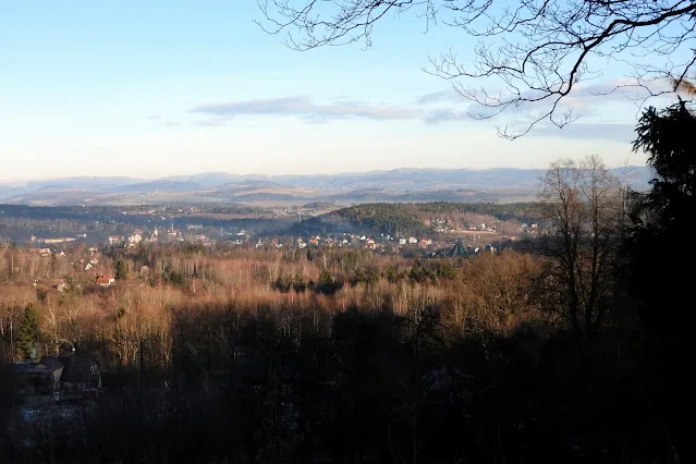 Polanica-Zdrój panorama z Kamiennej Góry