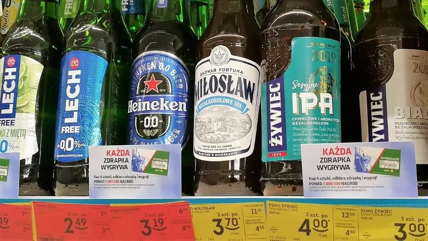 promocje piwa w supermarketach, por&oacute;wnanie cen piwa