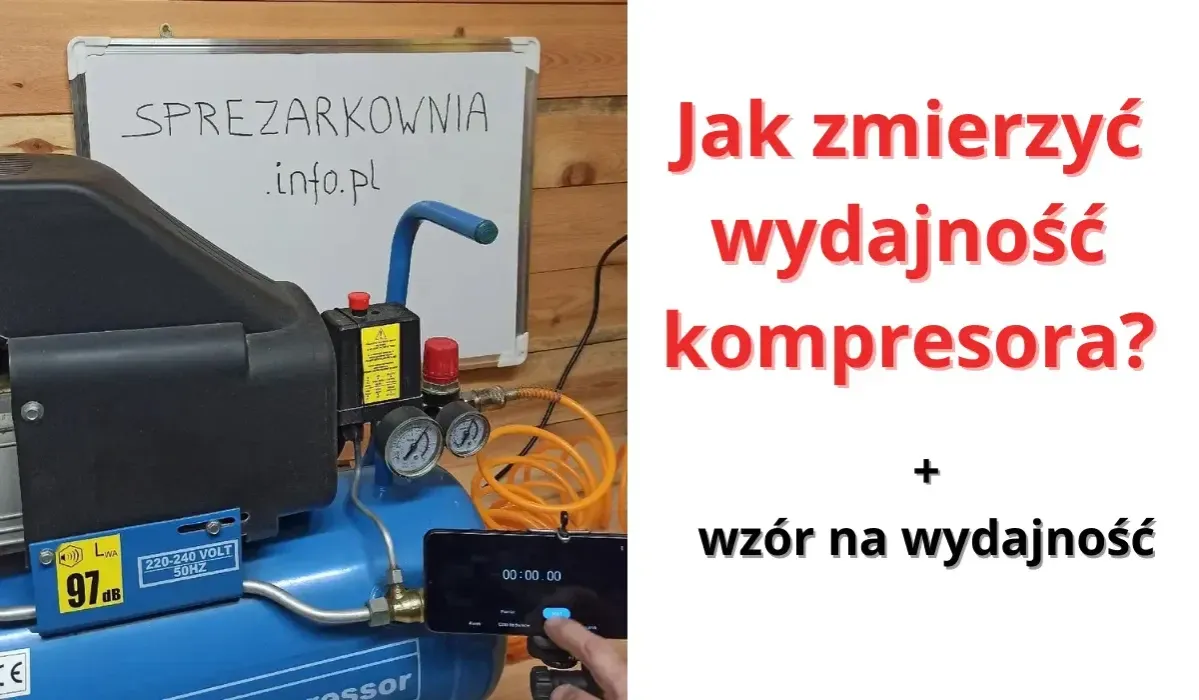 różnica wydajność teoretyczna efektywna kompresor