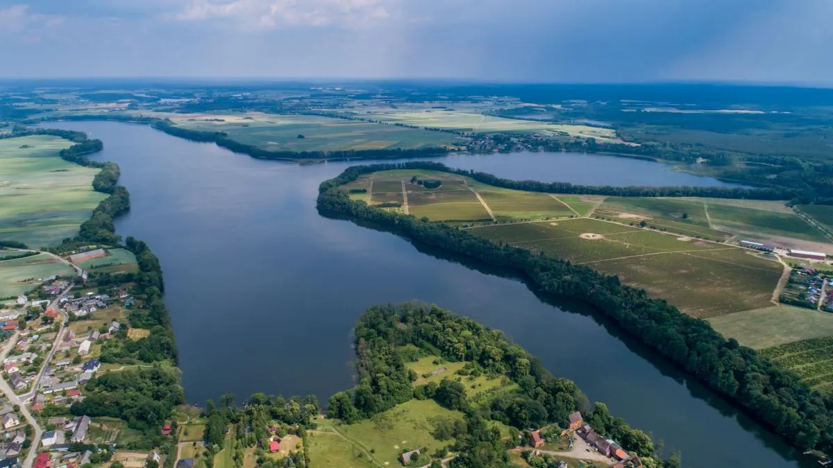 Jezioro Osieckie widok z g&oacute;ry