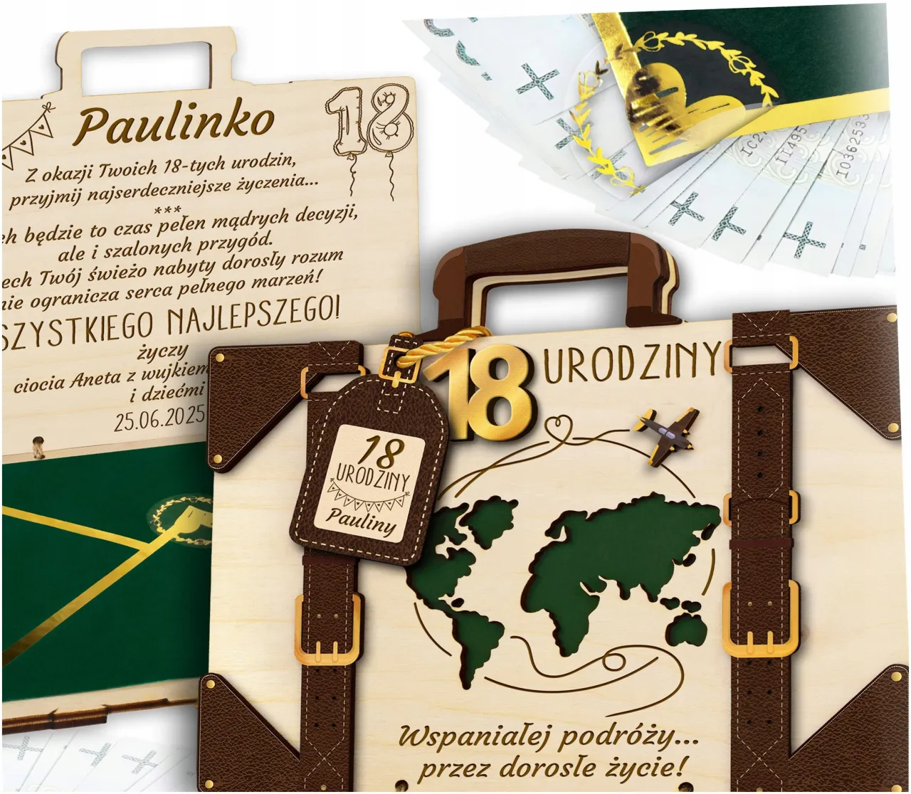 kartka urodzinowa 18 wnuczka, dziadkowie prezent