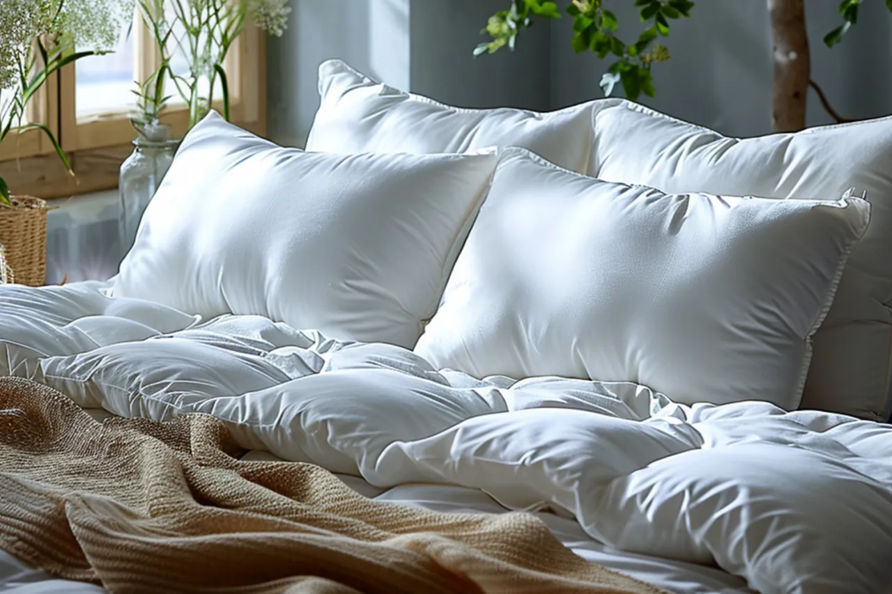 por&oacute;wnanie materiał&oacute;w wypełniających poduszki medyczne