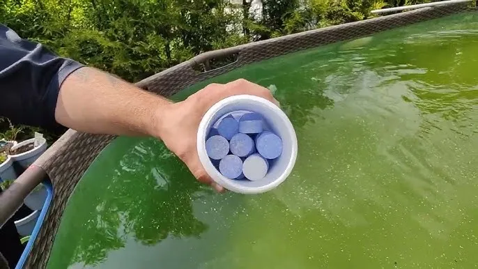 krystalicznie czysta woda w basenie ogrodowym