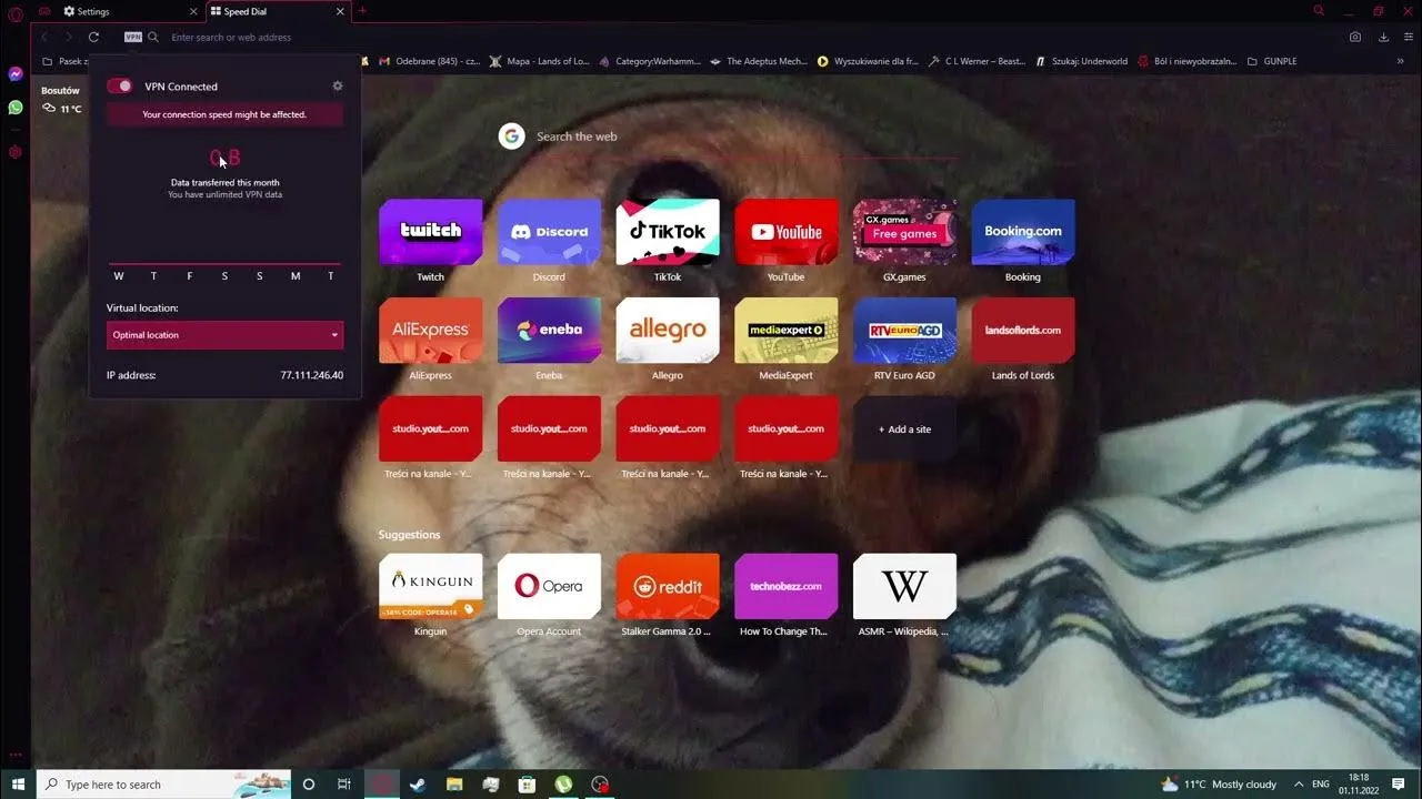 Opera GX VPN aktywacja instrukcja krok po kroku