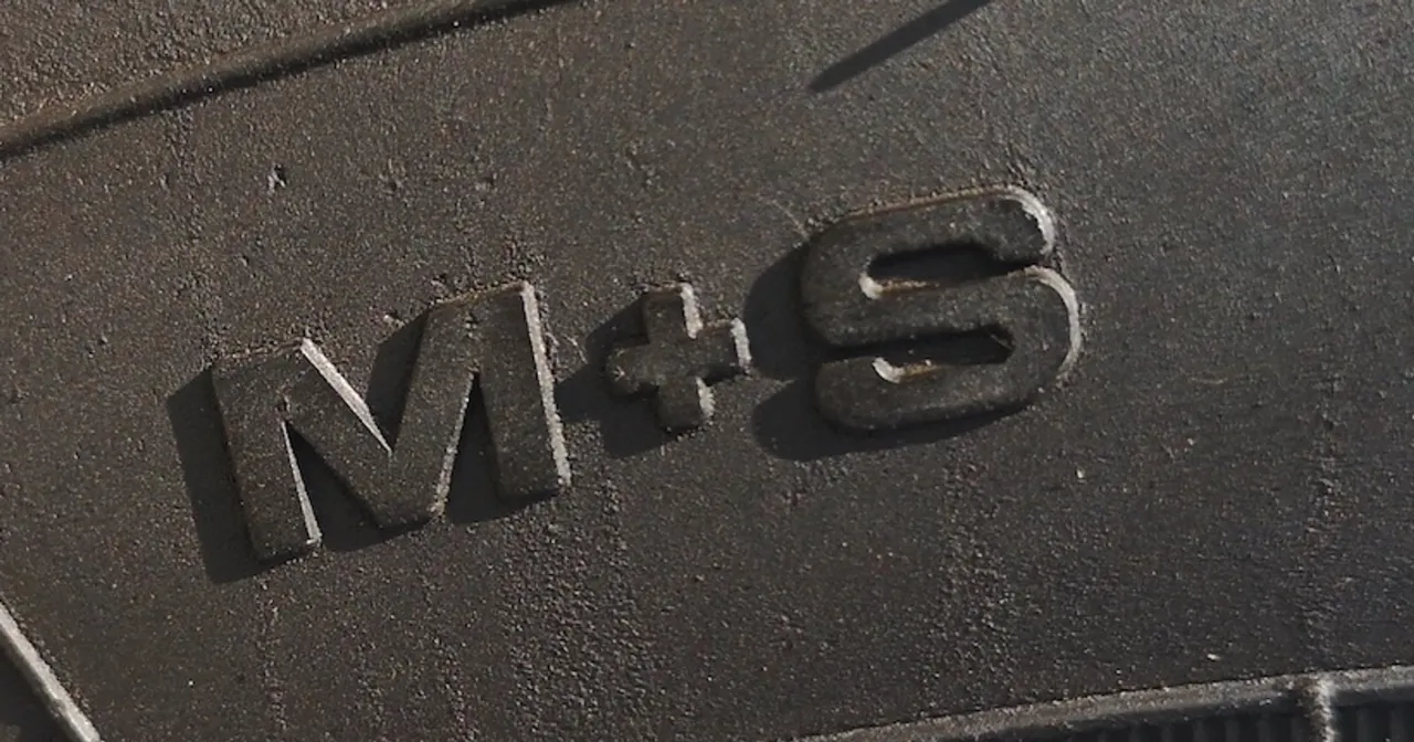 symbol M+S na boku opony