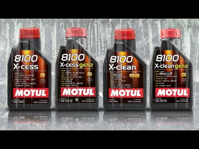 Motul 5W40 X-cess vs X-clean opakowania