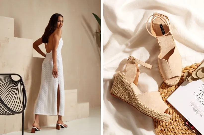 sandały do sukienki boho letnie stylizacje