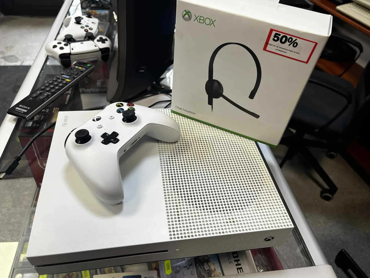 Xbox One S używana konsola zestaw akcesoria