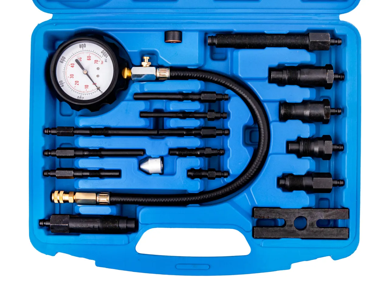 Pomiar kompresji silnika diesel endoskop tłok