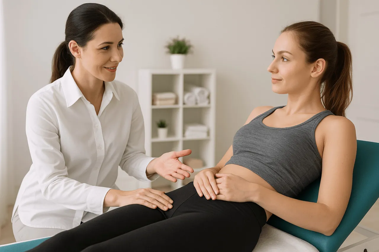 Fizjoterapeuta uroginekologiczny grafika