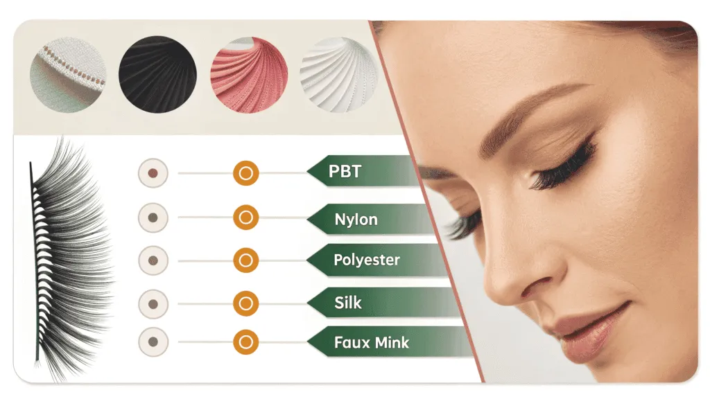 porównanie rzęs syntetycznych jedwabnych z norki faux mink