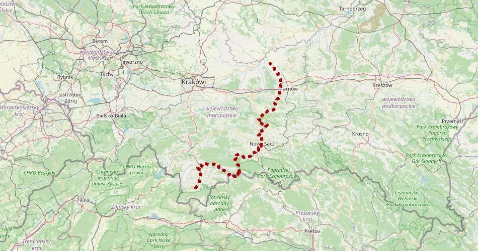 VeloDunajec Popradzki Park Krajobrazowy