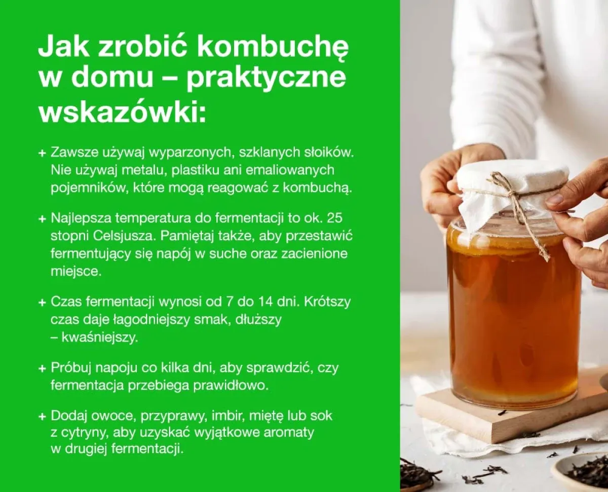 jak zrobić kombuchę krok po kroku