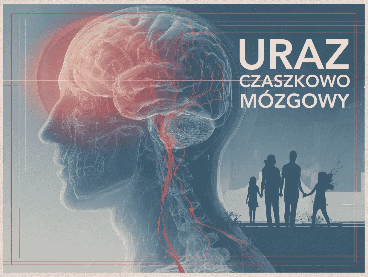 Ilustracja mechanizm&oacute;w neurologicznych w urazach głowy