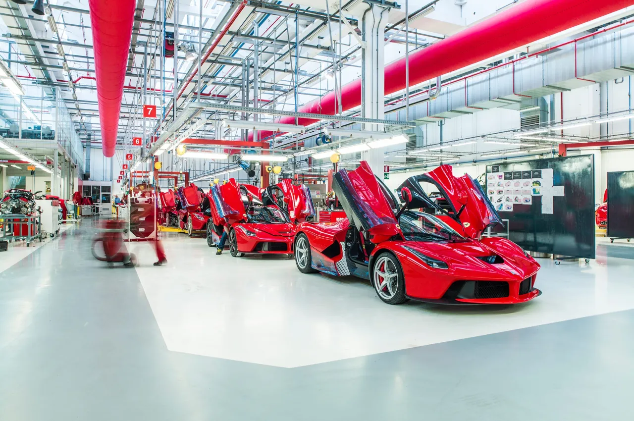 Ferrari LaFerrari production line