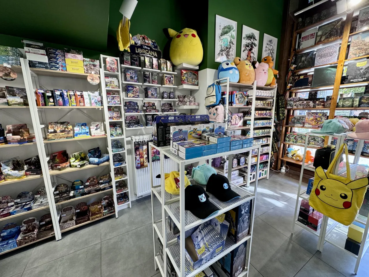 sklep z grami planszowymi kraków wnętrze