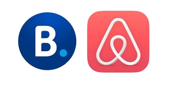 Booking.com i Airbnb logo