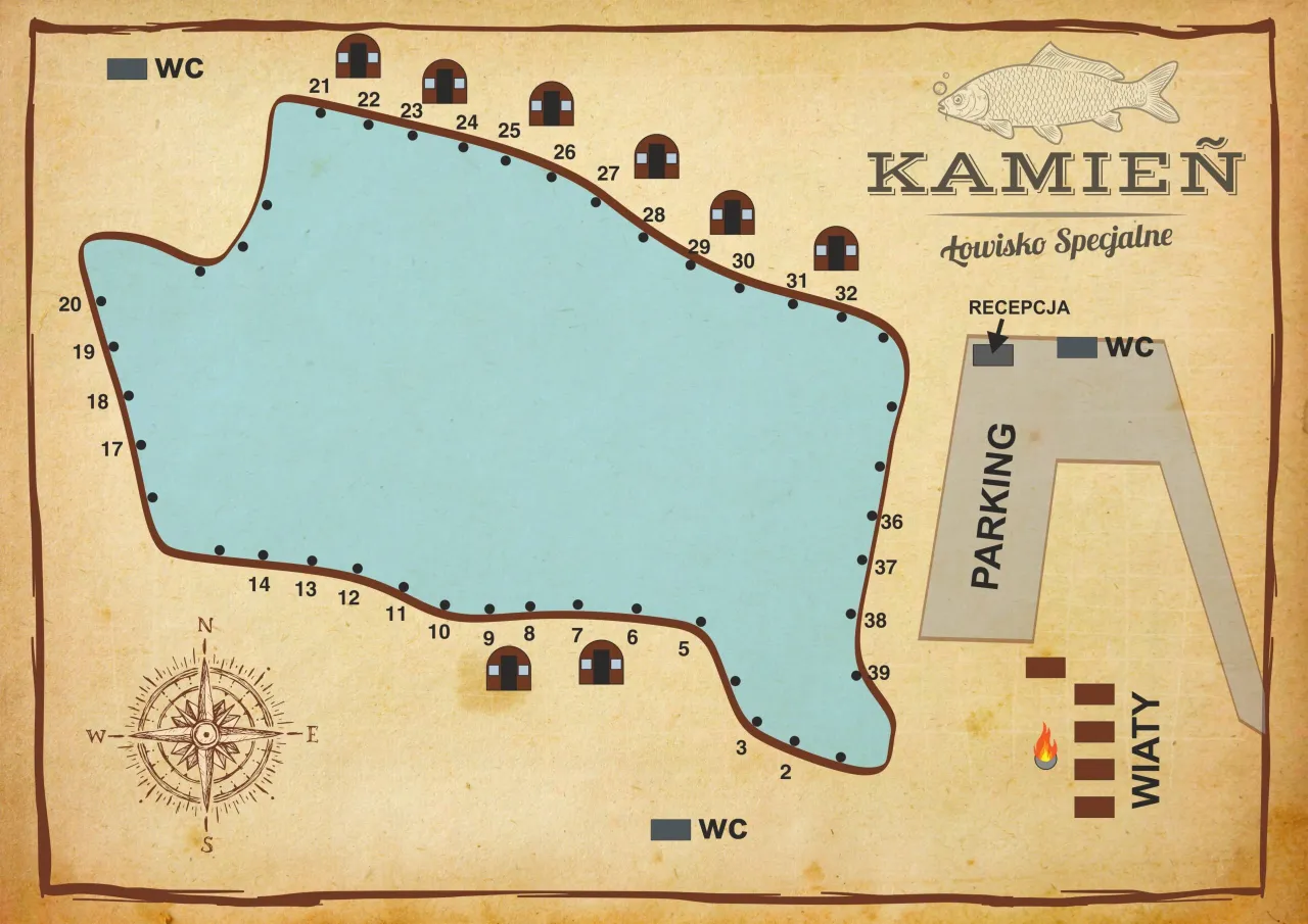Mapa łowisk komercyjnych pomorskie
