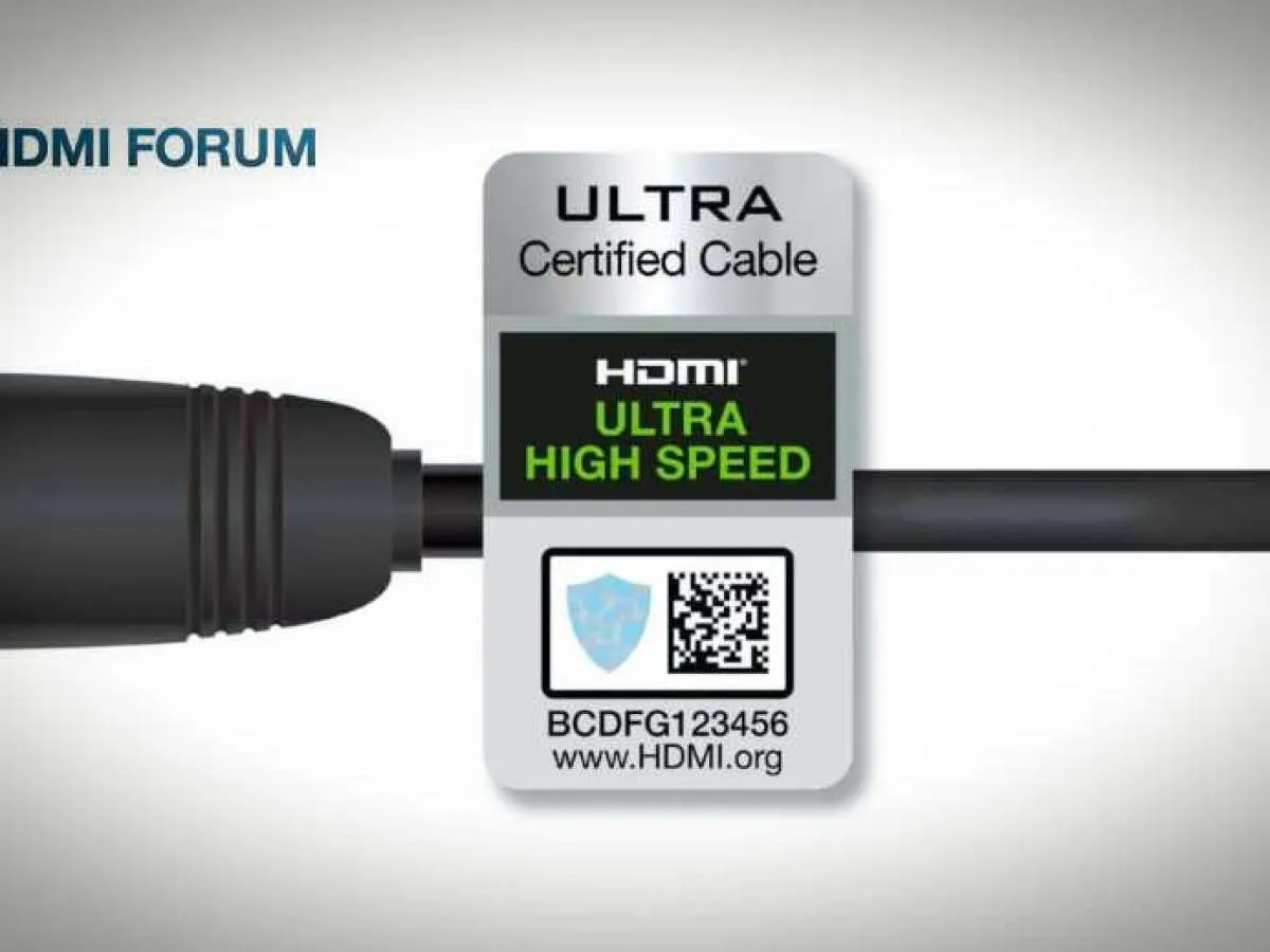 Certyfikat Ultra High Speed HDMI