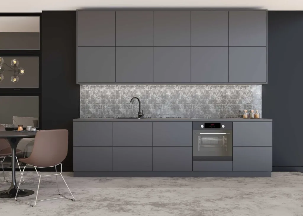 matowe szafki kuchenne różne wykończenia