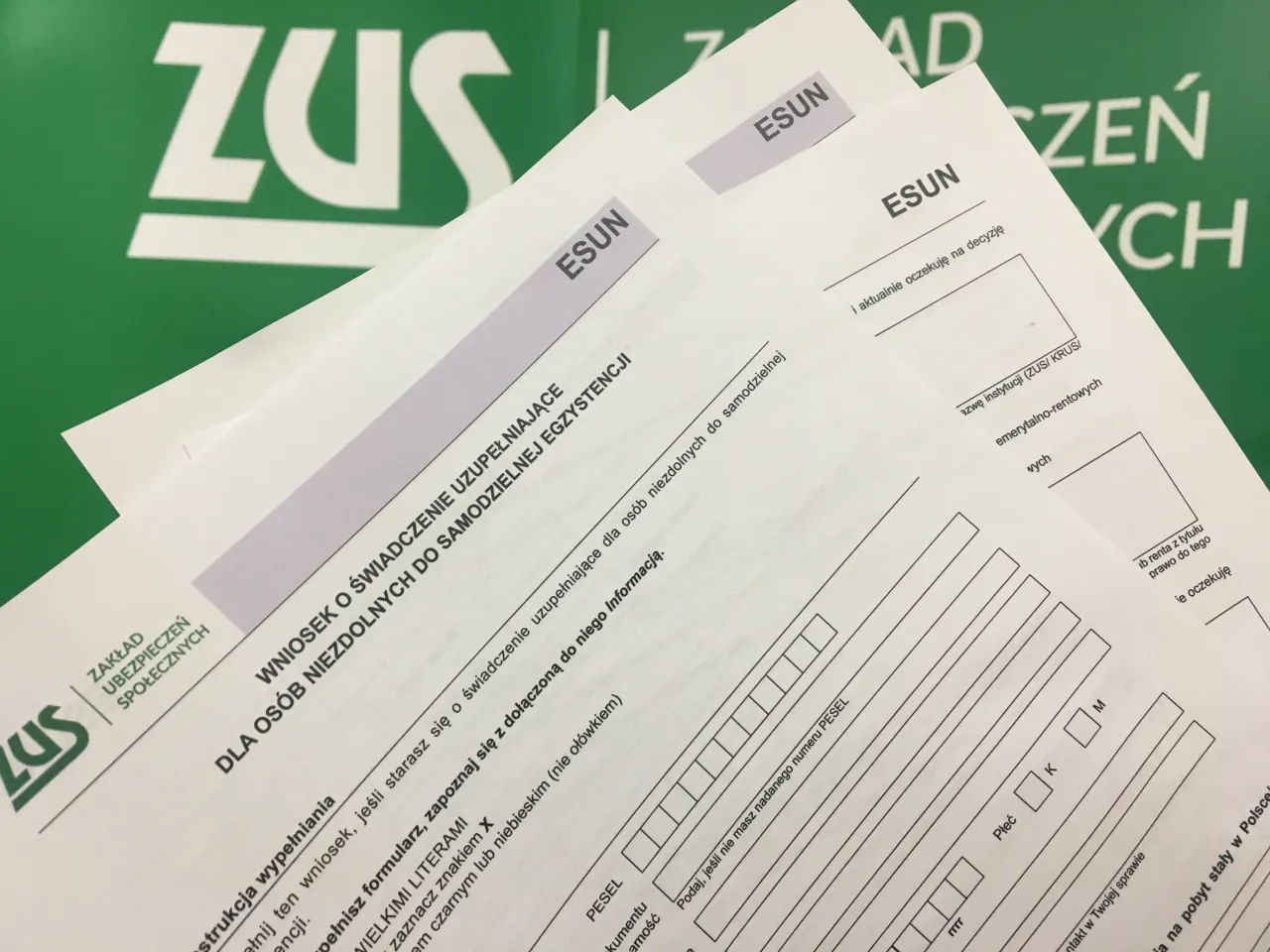 orzeczenie o niezdolności do pracy ZUS r&oacute;żnice